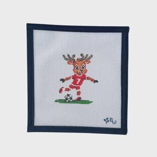Soccer Reindeer by Boxwood Needlepoint (thumbnail)