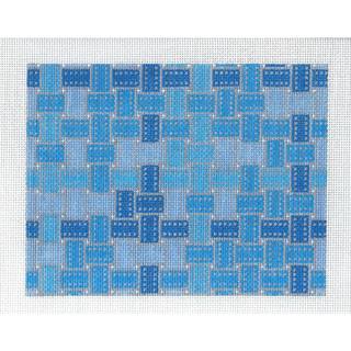 Anne Fisher Designs Denim Clutch Needlepoint Canvas by Anne Fisher Needlepoint (thumbnail)