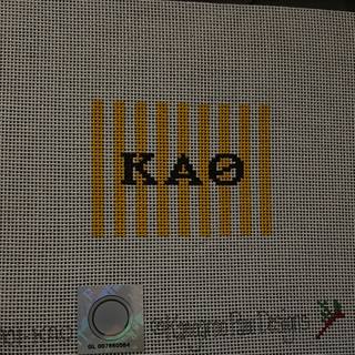 Stripe luggage tag insert-Kappa Alpha Theta 1901-KAO by Kangaroo Paw Designs (thumbnail)
