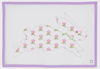 Pink Floral Bunny With Stitch Guide by Patricia Sone (thumbnail)
