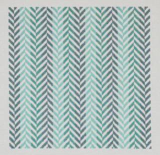 Herringbone Pillow - Turquoise by Initial K Studio (thumbnail)