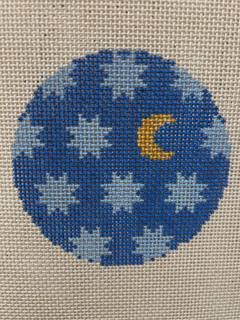 WS Moon & Stars Blue by Goodpoint Needlepoint (thumbnail)