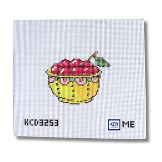 Bowl of Cherries Needlepoint Canvas by KCN Designers (thumbnail)