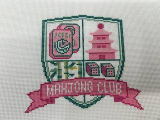 Mahjong Crest - Pinks by Atlantic Blue Canvas (thumbnail)