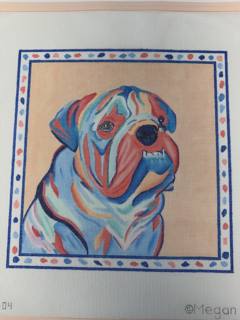 Megan Carn Bulldog by Kate Dickerson Needlepoint Collections (thumbnail)