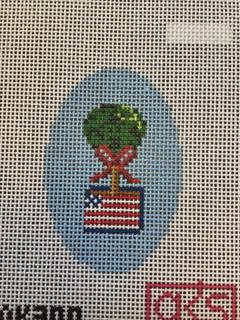 4th of July Topiary Oval by Ann Kaye Studio (thumbnail)