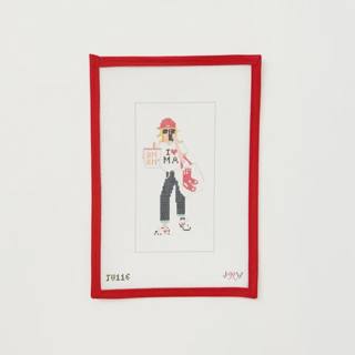 Massachusetts Girl by Jennifer Vallez Needlepoint (thumbnail)