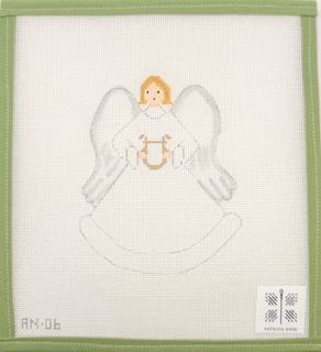 Angel with Harp with Stitch Guide by Patricia Sone (thumbnail)