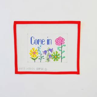 Floral Come In Sign by Patti Mann (thumbnail)