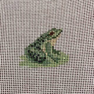 Lily Pad Frog by Liz Goodrick-Dillon (Tapestry Tent, via Susan Roberts) (thumbnail)