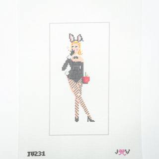 Bridget Jones Girl by Jennifer Vallez Needlepoint (thumbnail)