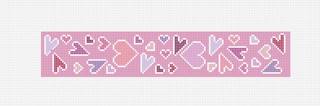 Crazy Hearts Key Fob Canvas by Nash and Daughters (thumbnail)