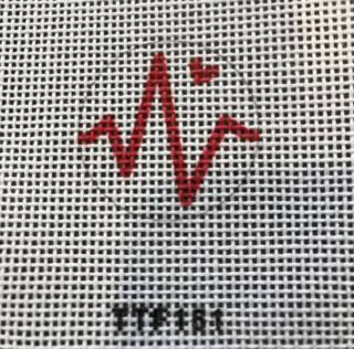 Heartbeat key fob insert by Planet Earth (thumbnail)