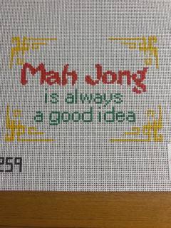 Mahjong is always a good idea by Judy Tasch Needlepoint (thumbnail)