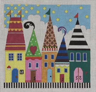 whimsical houses by Colors of Praise Art Studio (thumbnail)