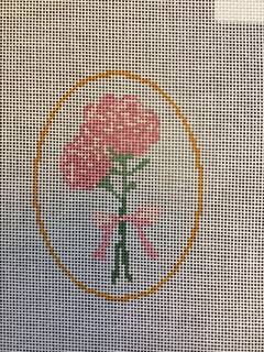 1st Year Anniversary Carnations Flower by La Fete Needlepoint (thumbnail)