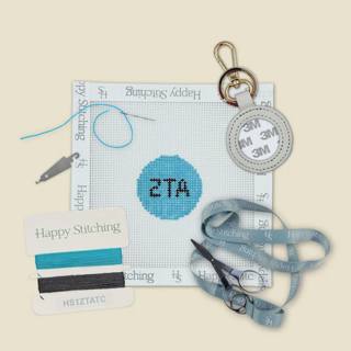 Zeta Tau Alpha Happy Stitching All-In-One Key Fob/Bag Tag Kit by Happy Stitching (thumbnail)