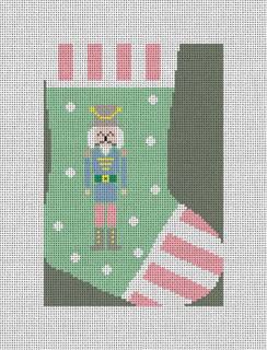 CM123 Nutcracker Mini Stocking by Camilla Moss Designs (thumbnail)