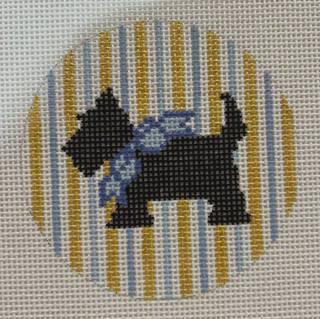 Small Christmas Round-Scottie by Kangaroo Paw Designs (thumbnail)