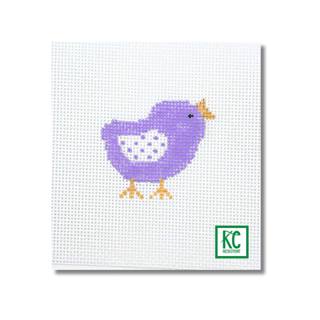 Purple Chick Mini Canvas by Danji Designs (thumbnail)