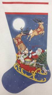 santa sleigh sock by Melissa Shirley Designs (thumbnail)