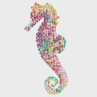 Seahorse - Beachcomber by Bad Bitch Needlepoint (thumbnail)