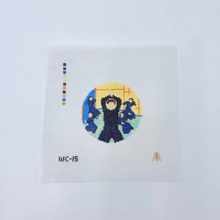 Doing Choreography from White Christmas Canvas by Evergreen Needlepoint (thumbnail)