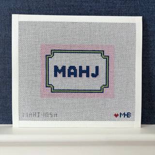 Bracket Frame Mahjong Insert- pink, navy, citron by Love MHB Studio (thumbnail)