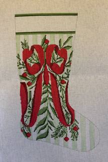 Bow & Berry Stocking by Alice Peterson (thumbnail)