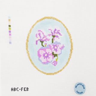 Birth Flowers Cameo: February by Atlantic Blue Canvas (thumbnail)