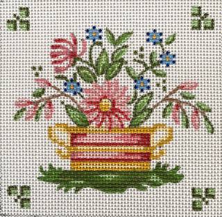 Plum Stitchery TSG50-N Faience 2 Coaster by Plum Designs (thumbnail)