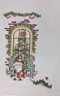santa outside window stocking by Strictly Christmas (thumbnail)