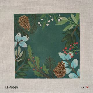 Green Botanical Pillow Blank - Small* by Laura Love Designs (thumbnail)