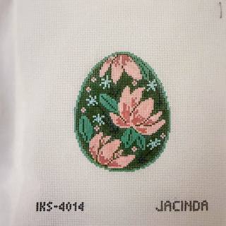Flower Easter Egg Canvas by Initial K Studio (thumbnail)