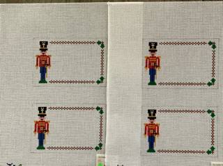 Toy Soldier Place Cards- set of 4 by Wipstitch Needleworks (thumbnail)