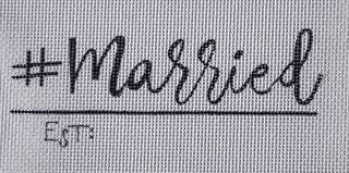 #Married by Oasis Needlepoint (thumbnail)