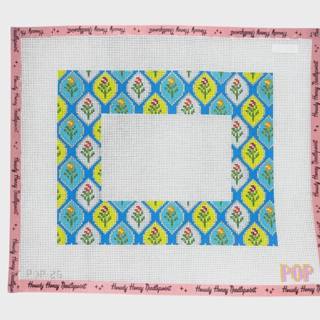 Blue Floral Frame by POP! Needle Arts (thumbnail)