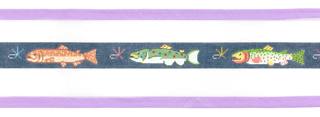 Fresh Water Fish Belt by Kelly Clark Needlepoint (Colonial Needle) (thumbnail)