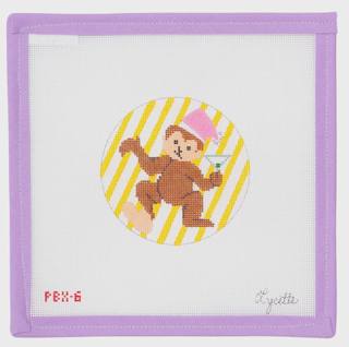 Yellow Holiday Monkey by Julia’s Needleworks (thumbnail)