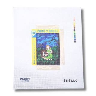 The Secret of the Old Clock Small Book Cover Canvas by Penny Linn Designs (thumbnail)
