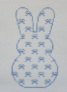 Bows Bunny, Assorted Colors by Silver Stitch Needlepoint (thumbnail)