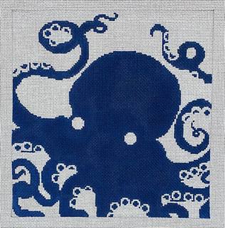 CBK Octopus on Blue by CBK Needlepoint (thumbnail)
