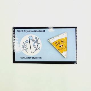 Brie Cheese Needle Minder by Stitch Style Needlepoint (thumbnail)