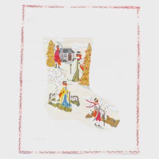 The Dapper Fox Stocking by The Plum Stitchery (thumbnail)