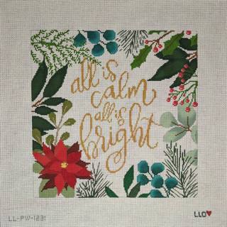 All is Calm Botanical Pillow by Laura Love Designs (thumbnail)