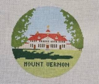 Mount Vernon Round by Atlantic Blue Canvas (thumbnail)