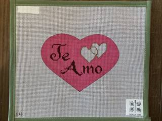 Te Amo (Spanish) heart with stitch guide by Patricia Sone (thumbnail)