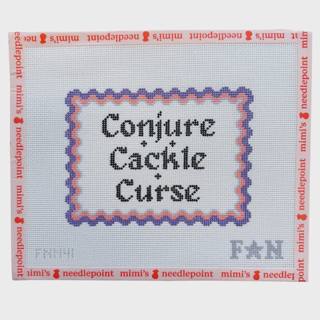 Witch's Live Laugh Love Conjure Cackle Curse by Friday Night Needlepoint (thumbnail)