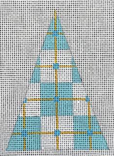 Plaid Tree - blue by Mary Lake Thompson (via Melissa Shirley) (thumbnail)