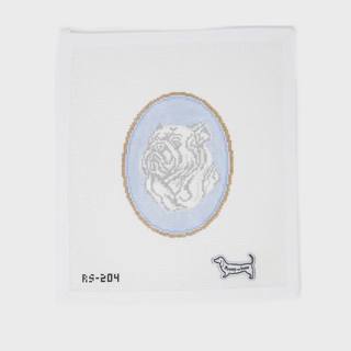 English Bulldog Cameo by Atlantic Blue Canvas (thumbnail)